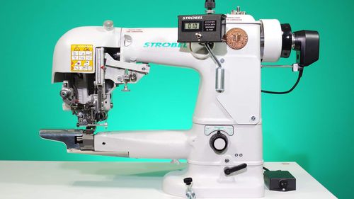 Máquina de coser de 1 aguja - 328D - Strobel Spezialmaschinen GmbH - de 2 hilos / de tejidos / fija