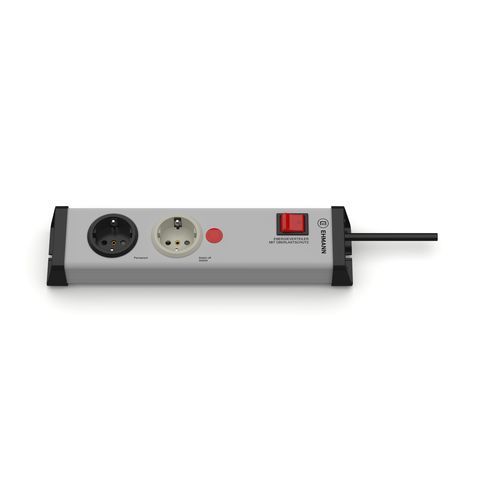 Regleta 2 tomas - 0218x00022301 - Bodo Ehmann GmbH - con interruptor / con protección contra sobrecargas