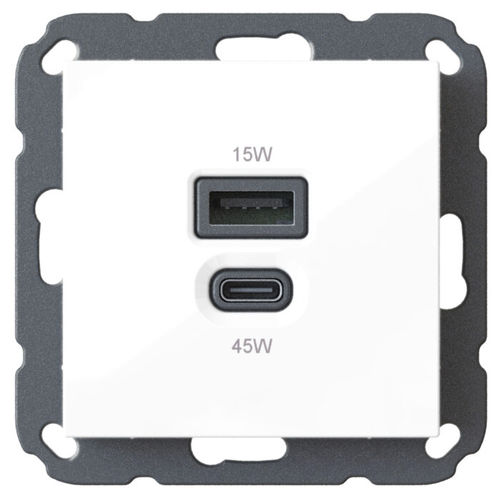 Cargador de baterías encastrado - T65.01 - Bodo Ehmann GmbH - USB