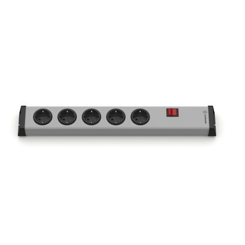 Regleta con interruptor - 0201x00052300 - Bodo Ehmann GmbH - 5 tomas