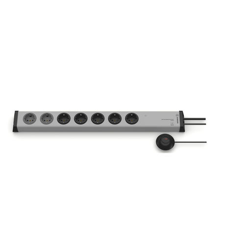 Regleta protector de sobretensión - 0206x00072381 - Bodo Ehmann GmbH - con botón pulsador / 7 tomas