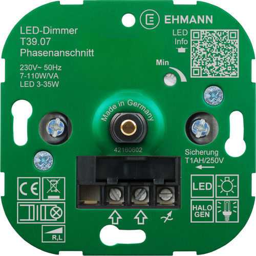 Conmutador regulador de la luminosidad para LED - 3900x0700 - Bodo Ehmann GmbH