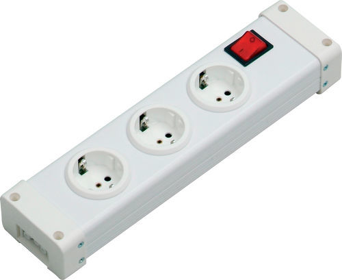 Regleta con interruptor - 0103x0031 - Bodo Ehmann GmbH - 3 tomas