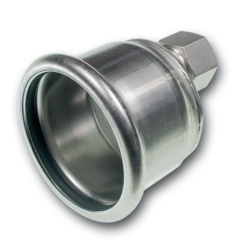 Capuchón de extremo sin rosca - 9301E - SANHA GmbH & Co. KG - redondo / de acero inoxidable / para tuberías