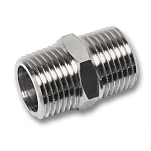 Empalme de acero inoxidable - 91280  - SANHA GmbH & Co. KG - roscado / recto / hexagonal