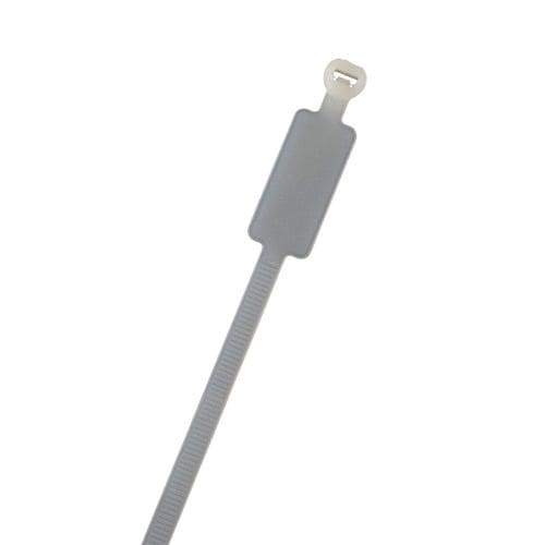 Sujetacables de nailon - CTM2.5-100N - Vital Parts ltd - con porta-etiquetas / autobloqueante