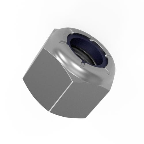 Tuerca hexagonal - LN982-M series - Vital Parts ltd - con collarín / de acero inoxidable / de nailon