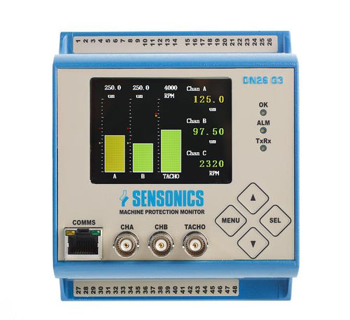 Sistema de supervisión de vibraciones - DN26 G3 - SENSONICS LTD - de velocidad / de posición / de medición