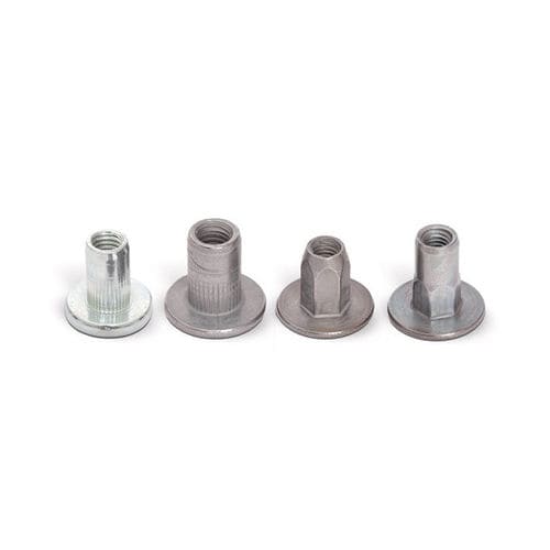 Tuerca autoinsertable remachable - HONSEL-Group - de metal / de cabeza plana