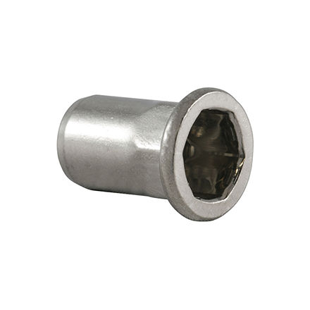Tuerca semihexagonal - HEXATOP-E-FK - HONSEL-Group - autoinsertable remachable / de acero / de acero inoxidable