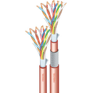 Cable óptico ignifugado - FIRECEL SR 125H - Cavicel - de datos / de alarma