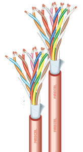 Cable óptico ignifugado - FIRECEL SR 225H - Cavicel - de datos / de alarma