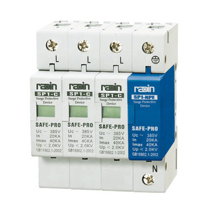 Protector de sobretensión contra sobretensión - SP1-NPE - Radin Electric Technology Co., lTD - con descarga de gas / 2 polos / 3 polos