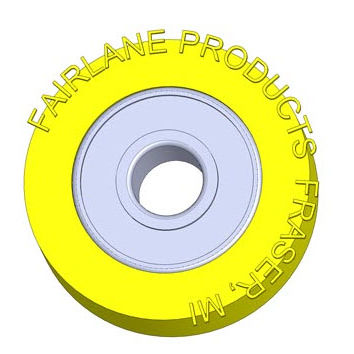 Rodillo guía - CB series  - Fairlane Products - de acero / de plástico / con rodamiento moldeado