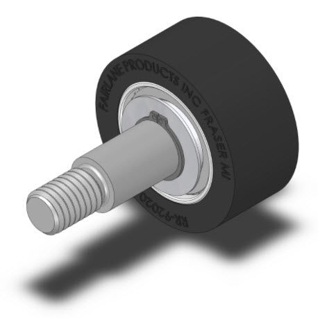 Rodillo guía - BR-92020 series - Fairlane Products - de acero / de neopreno / con rodamiento de bolas