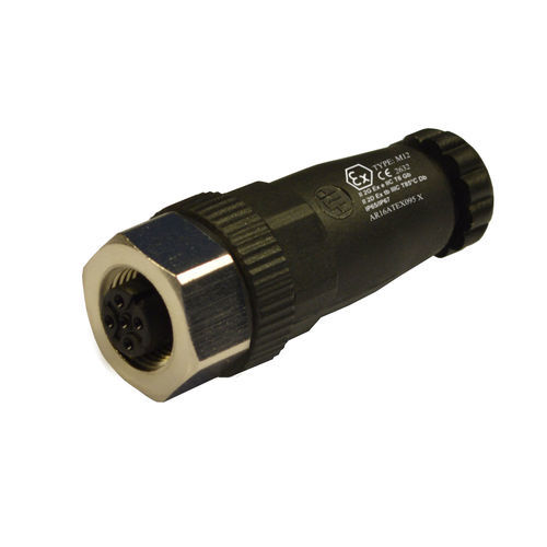 Conector M12 - 12FC4000-ATEX - H.T.P. - RF / DIN / recto