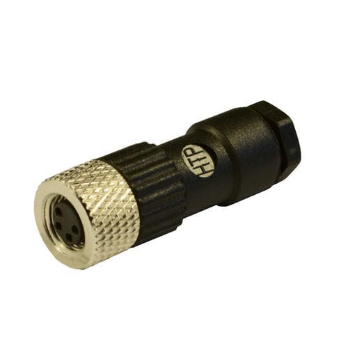 Conector M8 - 08FC4000 - H.T.P. - de alimentación eléctrica / recto / circular