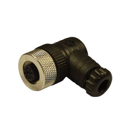 Conector M12 - 12FB4000 - H.T.P. - de alimentación eléctrica / en ángulo recto / circular