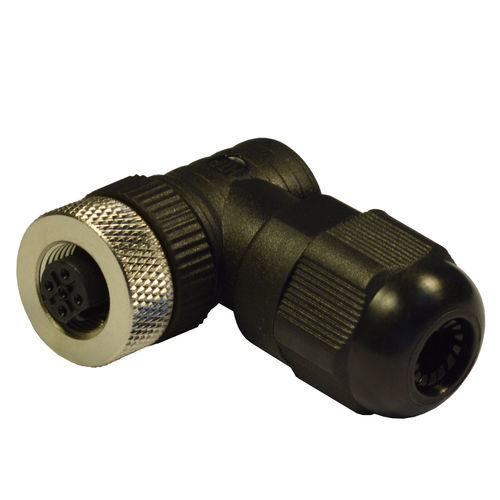 Conector de alimentación eléctrica - D-12FB4000-SK - H.T.P. - en ángulo recto / circular / hembra