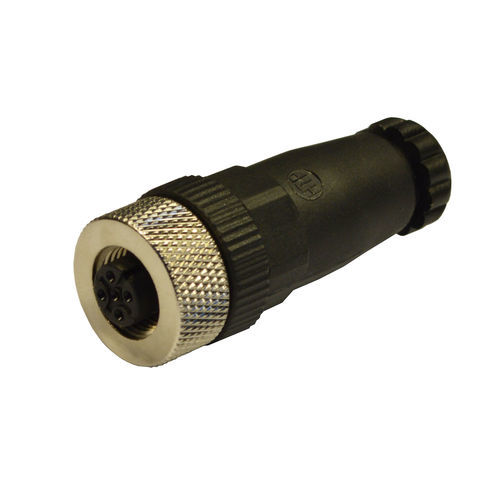 Conector M12 - 12FC4000 - H.T.P. - de alimentación eléctrica / recto / circular