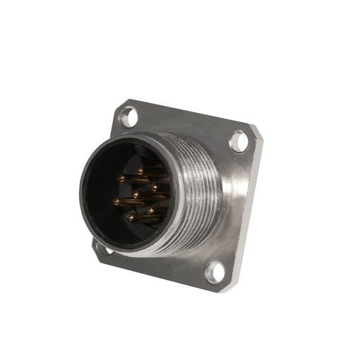 Conector para montaje en panel - 15MP7000 - H.T.P. - de alimentación eléctrica / DIN / circular