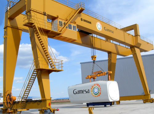 Pórtico en riel - T0093 - Eurocrane(China)Co.,Ltd - para taller / para la industria eólica / de riel doble