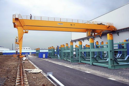 Semipórtico en riel - T0002 - Eurocrane(China)Co.,Ltd - para taller / de riel doble
