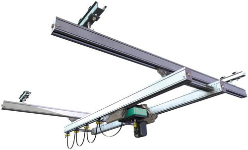 Puente grúa de riel doble - T0007 - Eurocrane(China)Co.,Ltd - suspendida / ligera / perfil de acero