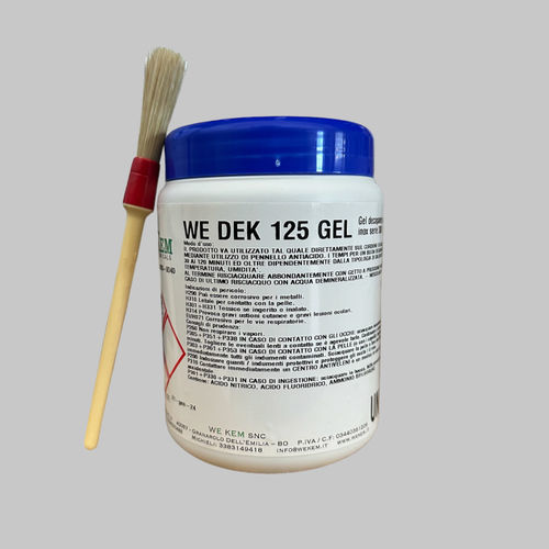 Gel de soldadura - WE DEK 125 GEL - WE KEM snc - para acero inoxidable / decapante