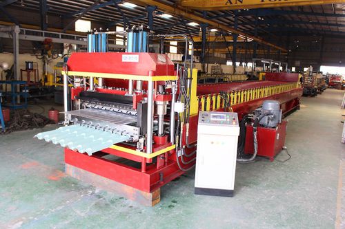 Perfiladora para placas de techado - Ruby - AMECO INDUSTRIAL JOINT STOCK COMPANY - automática / controlada por PLC / de doble capa