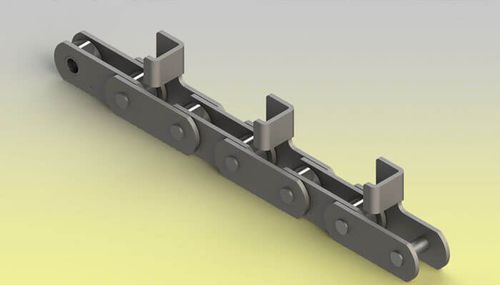 Cadena para transporte de metal - Z.M.C. SRL - con ejes salientes / para la industria del mueble