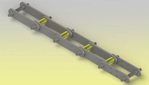 Cadena para transporte de metal - Z.M.C. SRL - con ejes salientes / de eslabones / para la industria ferroviaria
