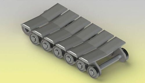 Cadena para transporte de metal - Z.M.C. SRL - de láminas / para la industria papelera