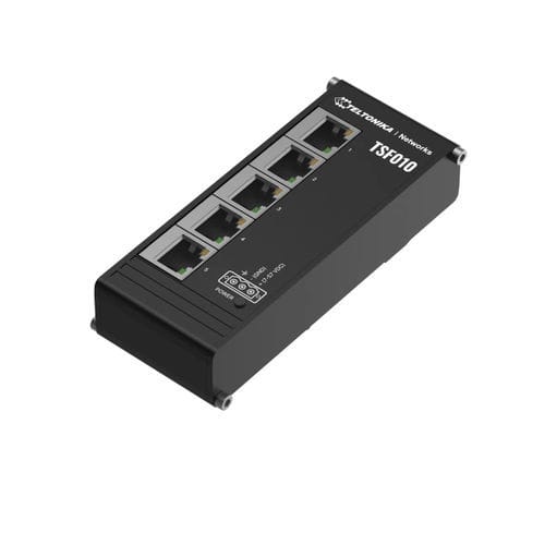 Conmutador Ethernet no administrable - TSF010 - TELTONIKA SAS - 5 puertos / en riel DIN / de tipo armario