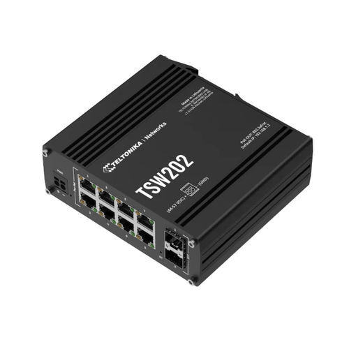 Conmutador Ethernet administrable - TSW202 - TELTONIKA SAS - 8 puertos / Gigabit Ethernet / ProfiNet