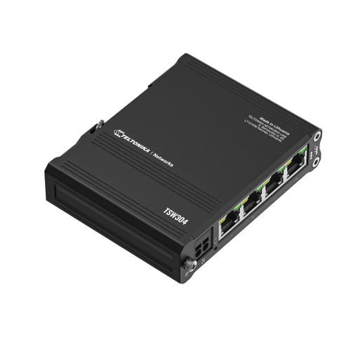 Conmutador Ethernet administrable - TSW304 - TELTONIKA SAS - 4 puertos / en riel DIN / de tipo armario