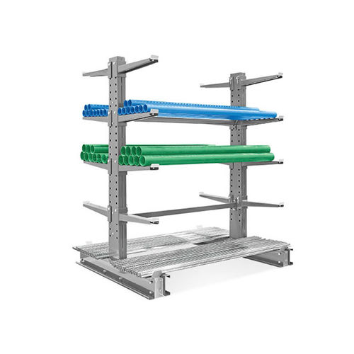 Sistema de estanterías cantilever - Aceally (Xiamen) Technology Co., Ltd - ajustable / para tuberías / con paleta