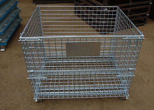 Caja-palé de acero galvanizado - Aceally (Xiamen) Technology Co., Ltd - para almacenamiento / apilable / normalizada