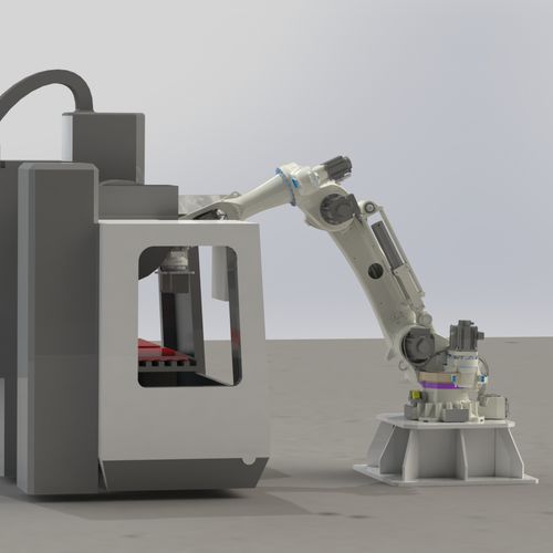 Célula robotizada para máquina herramienta - RD - MF01 - Whitech srl