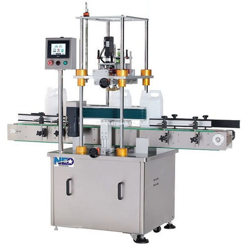 Tapadora-enroscadora lineal - NCW-415S - NEOSTARPACK Co., Ltd. - automática / servoaccionada / para botellas
