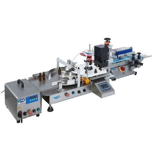 Llenadora taponadora etiquetadora semiautomática - FG-120 - NEOSTARPACK Co., Ltd. - para productos fitosanitarios / para la industria farmacéutica / para líquido