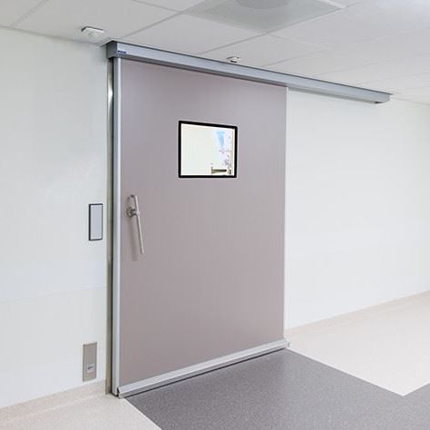 Sistema de puertas corredero - MEDICARE EI1 - METAFLEX - para interior / para aplicaciones higiénicas / automático