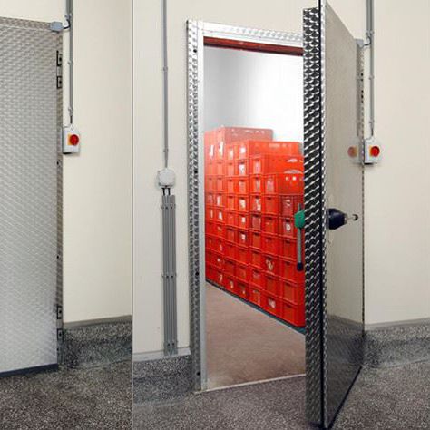 Puerta abatible - VDM FREEZER - METAFLEX - con bisagra / de acero galvanizado / para interior
