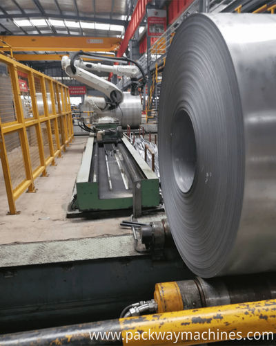 Flejadora automática - Shenzhen Packway Technology Development Co., LTD - para bobinas de acero / de posicionamiento / para metal