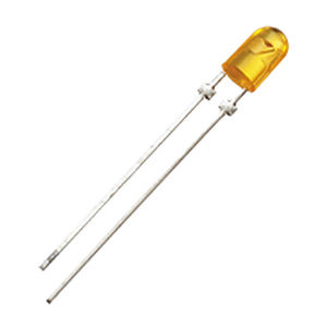LED coloreado - 3mm - Liteon - oval / insertable / de alta luminosidad