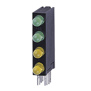 LED coloreado - CBI 4 lamp series - Liteon - rectangular / insertable / de ángulo recto
