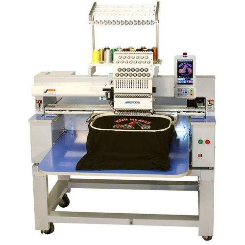 Máquina bordadora de monocabezal - HM/D-1501U - Highland Embroidery Machines - con 15 agujas / asistida por ordenador / para gorras