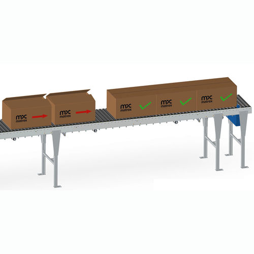 Transportador de rodillos motorizados - TCH - Matrex - de acumulación / de correa / para cajas