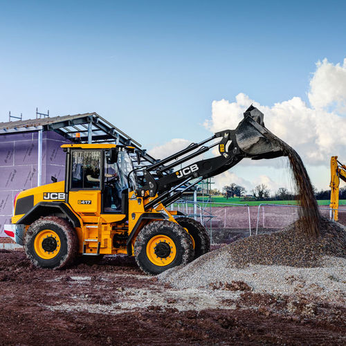 Cargadora de ruedas - 417 - JCB - articulada / de exterior / para obra