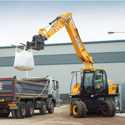 Excavadora intermedia - JS175W - JCB - de ruedas
